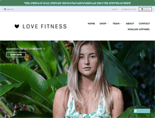 Tablet Screenshot of lovefitnessapparel.com